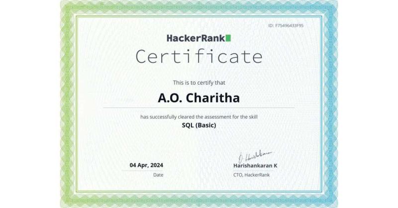 Charitha Portfolio